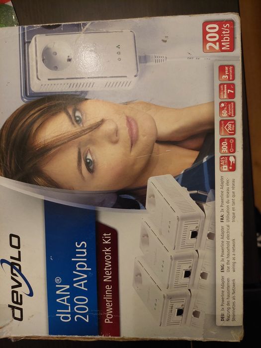 Komplet-3szt. Transmitery sieciowe DEVOLO, internet przez sieć energet