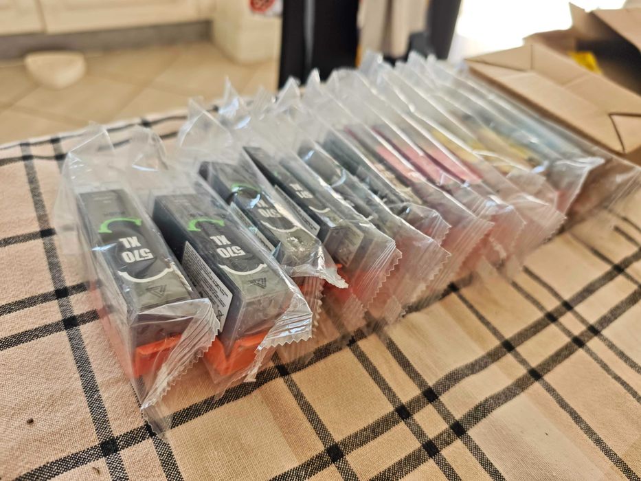 15 Tinteiros NOVOS impressora Canon 570 e 571