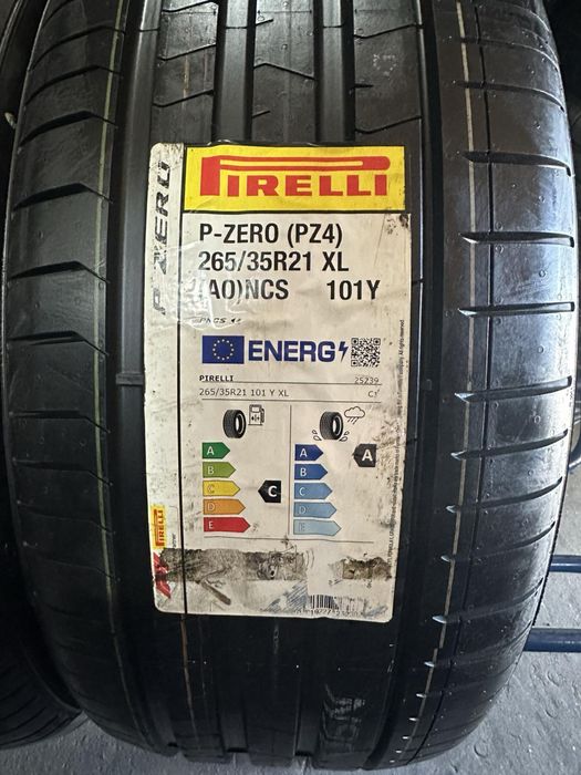 265/35/21+245/35/21 R21 Pirelli PZero PZ4 4шт нові