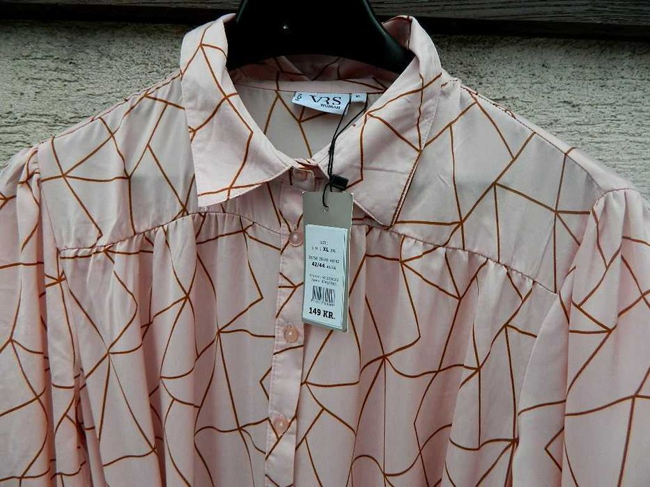 Koszulowa pastelowa sukienka, szmizjerka  40/42