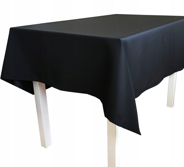 Wynajem obrusów, obrus czarny