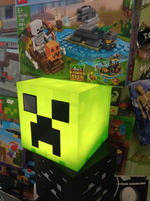 Світильник нічник Minecraft, череп, баранчик