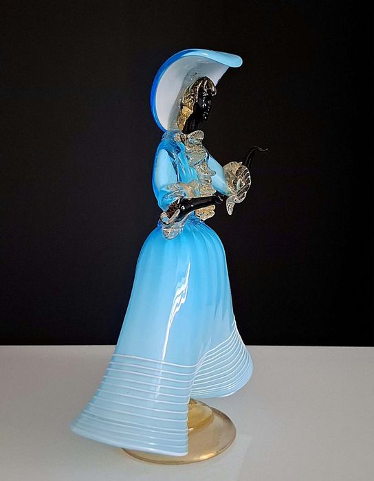 Figurka damy Murano ok 1960 r.