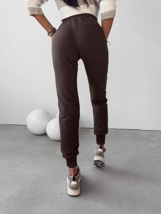 Spodnie damskie Olavoga Mone S M czarne szare brązowe grafifowe