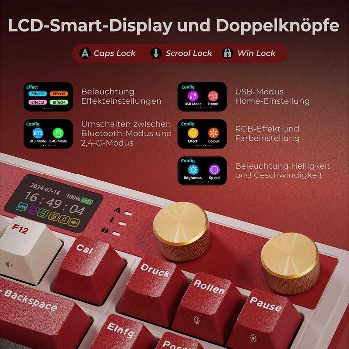 Бездротова механічна клавіатура Royal Kludge