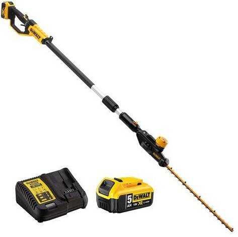DEWALT ZESTAW Nożyce do żywopłotu Akumulatorowe 5Ah 18V DCMPH566P1-QW
