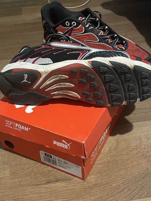 Кросівки Puma x A$AP Rocky Inhale Distressed Black Pop Red(44-розмір)
