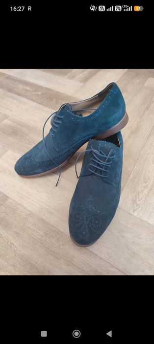 Buty wizytowe zamsz nieużywane rozmiar 45