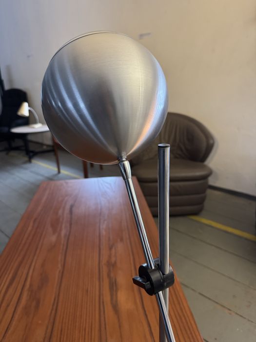 Duńska,chromowana lampa biurkowa Space Age,lata70,vintage,design