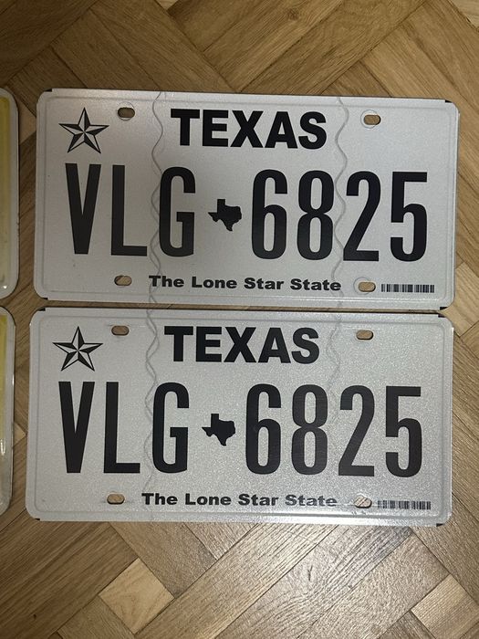 Автономера США парные Американские автомобильные номера