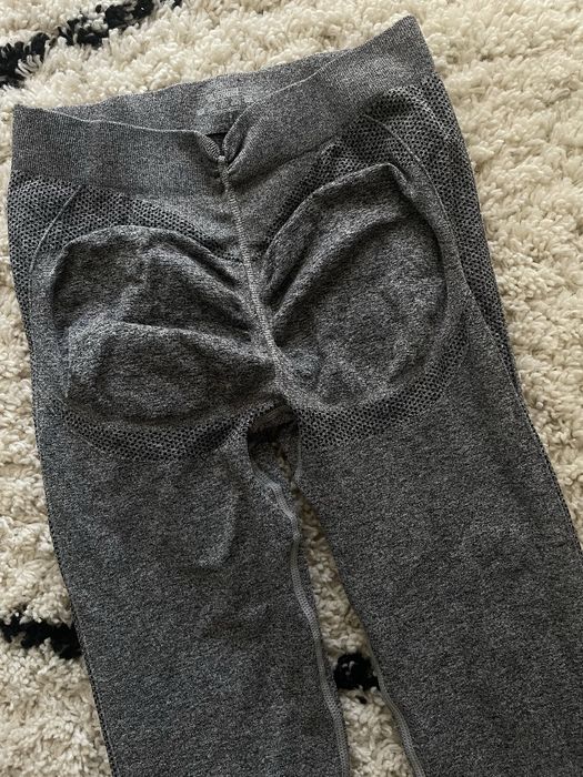 Leggings Push Up costas V cinzentas