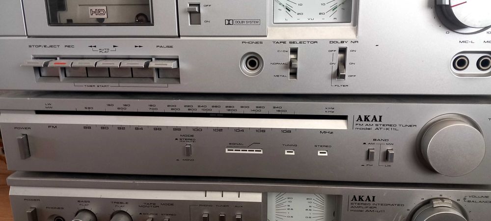 Zestaw akai wzmacniacz deck tuner