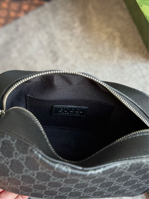 Чоловіча сумка мессенджер Gucci гуччи гучі GG ophidia чорна сіра