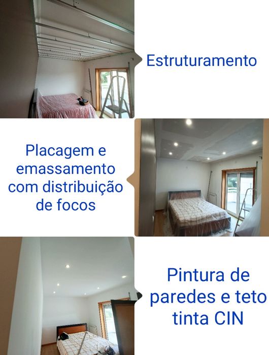 Trabalhos em pladur, pintura, emassamento, reformas gerais
