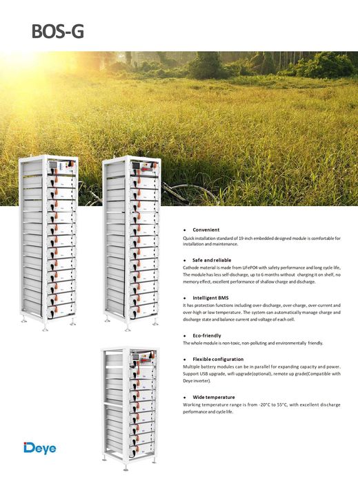 Szafa dla baterii BOS-G 3U-Hrack