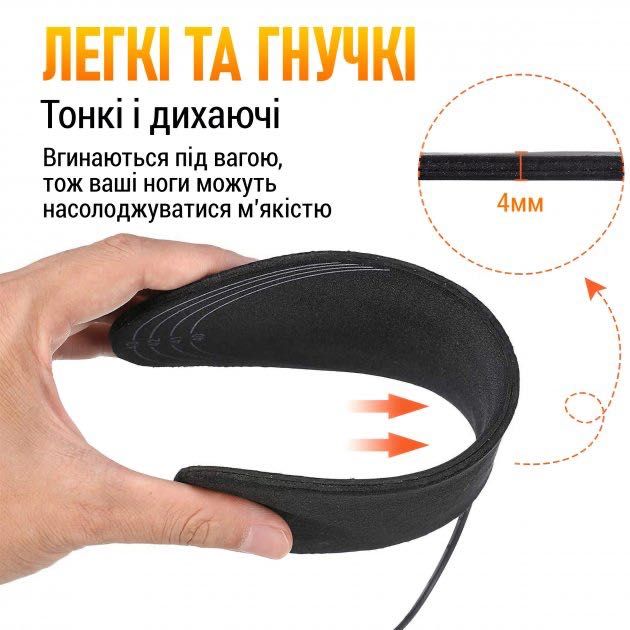 Устілки з підігрівом від USB повербанку стельки с подогревом у взуття