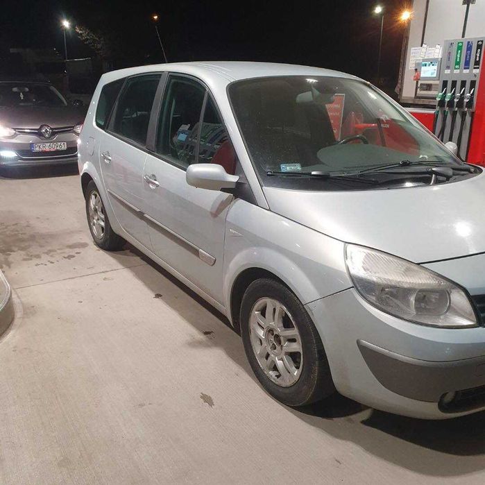 Renault Scenic II Grand 7 miejsc 1.9 dci kolor srebrny 632 na części