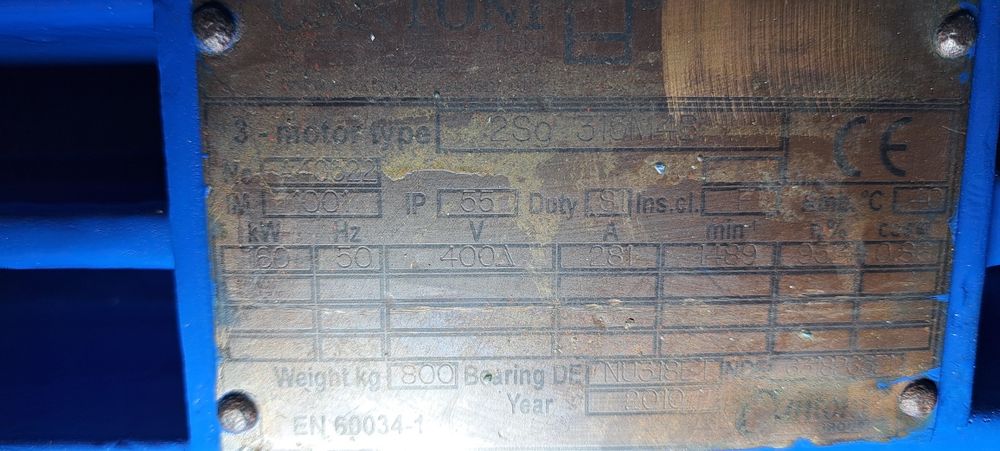Silnik elektryczny Celma 160kw 1489obr 400v