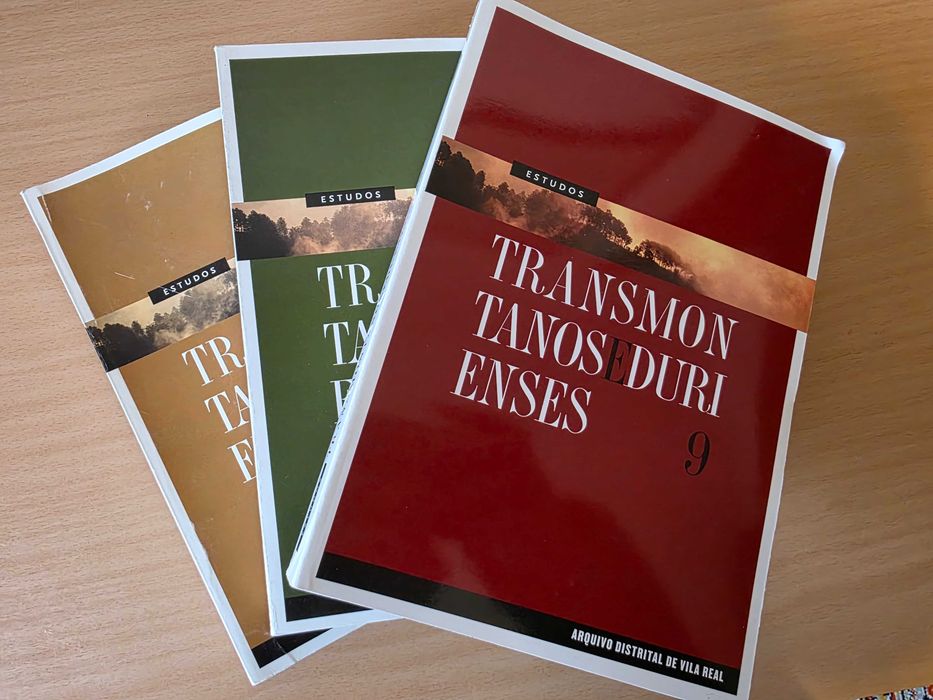 3 volumes da revista "Estudos Transmontanos e Durienses"