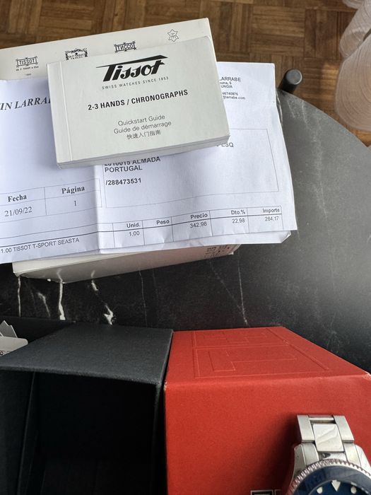Tissot Seastar na caixa