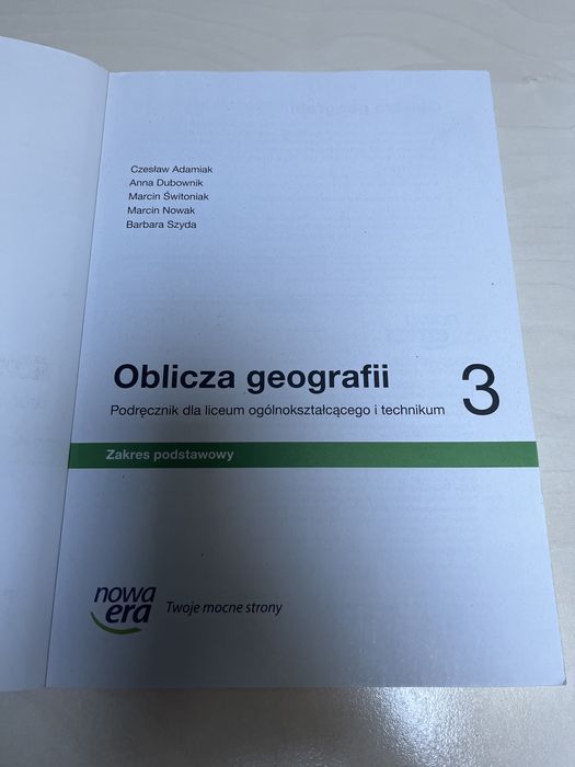 Oblicza geografii klasa 3. Podręcznik dla liceum i technikum