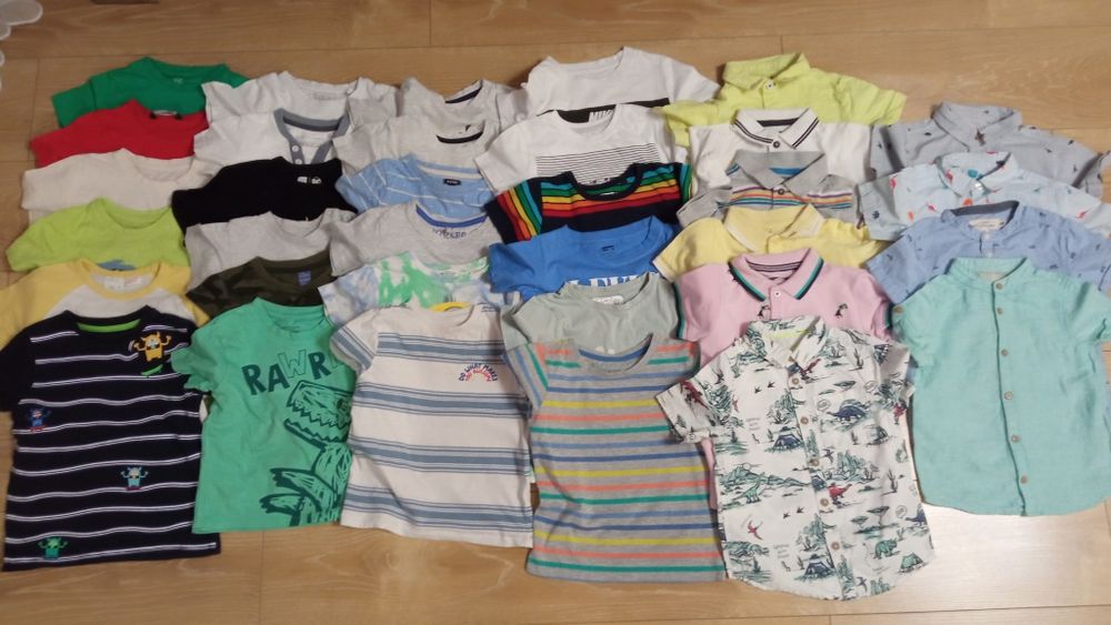 Футболка котонова поло сорочка 2- 3 next h&m zara primark 92-98