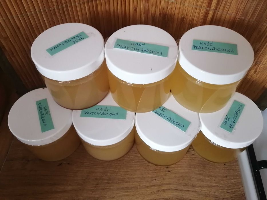 Maść żywokostowa przeciwbólowa handmade na smalcu gęsim