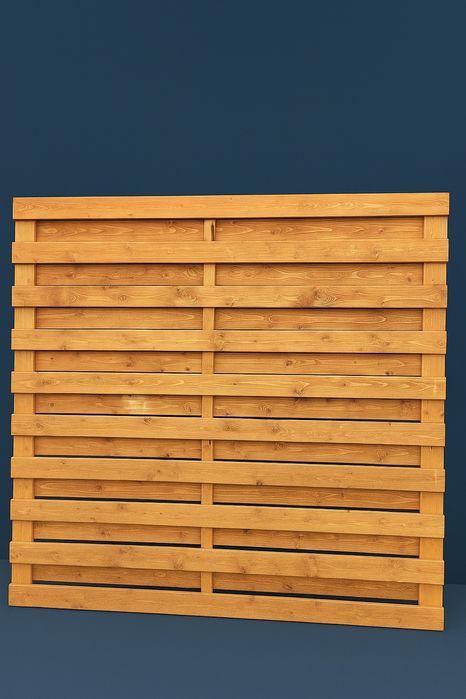 Płot lamelowy Dowolny Wymiar!!, Panel lamelowy, Pergola,  6cm grubości