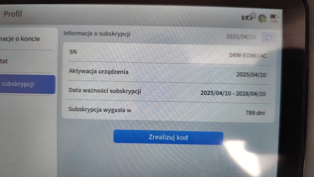 Xtool d8w BT  komputer diagnostyczny obd2