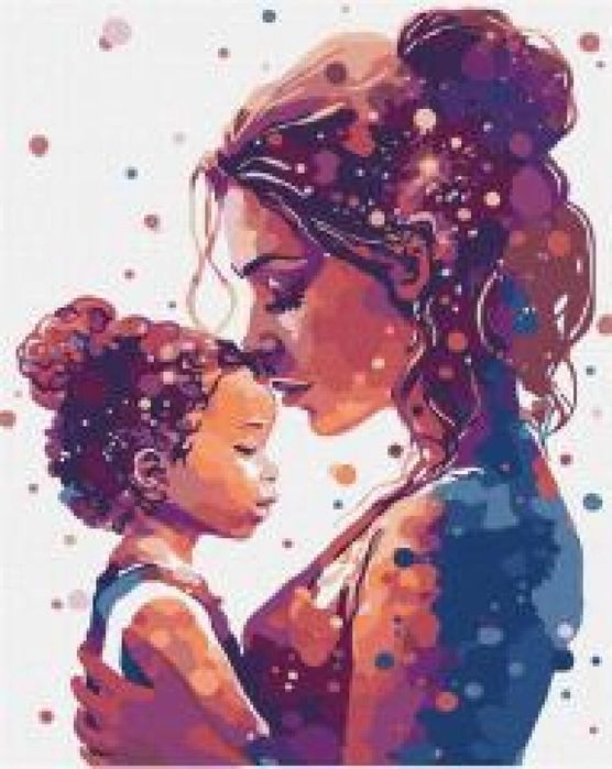 Malowanie po numerach - Uścisk matki 40x50cm Ideyka ,406x506 mm