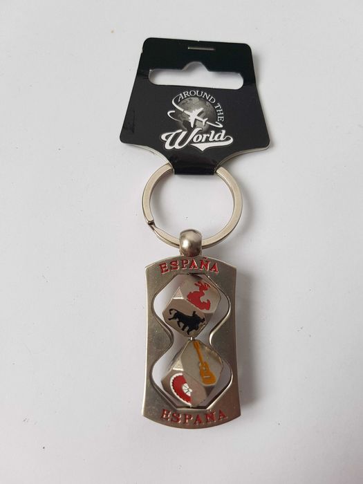 Красивий брелок з поворотними вставками, кубиками, espana
