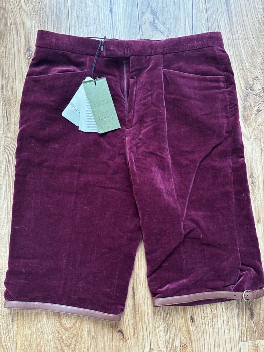 Gucci Mens Stretch Velvet Shorts. Оригінал