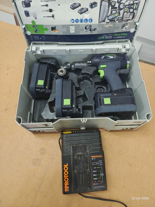 Festool T18+3. Super zestaw. Protool. Okazja