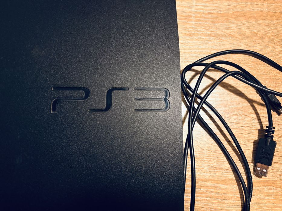 PS3 Slim 350gb +jogos +comando original +fios