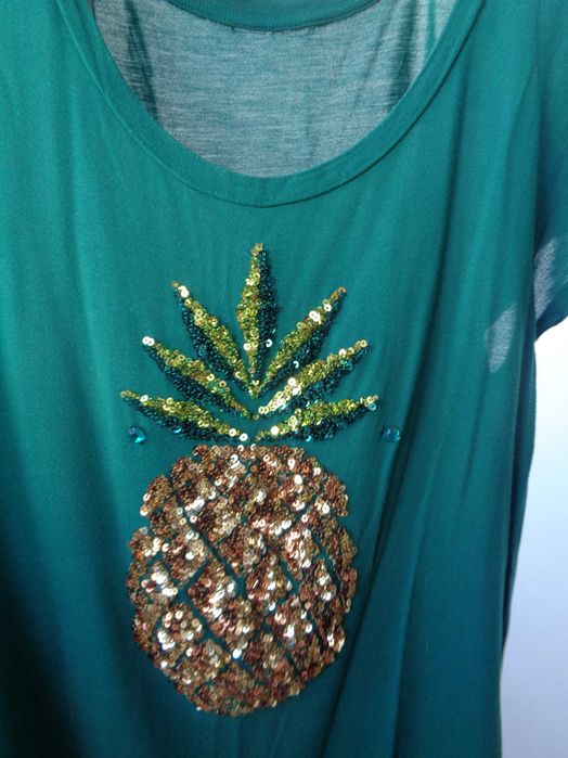 футболка Ананас стрейч-коттон р 46-48 добр стан див опис