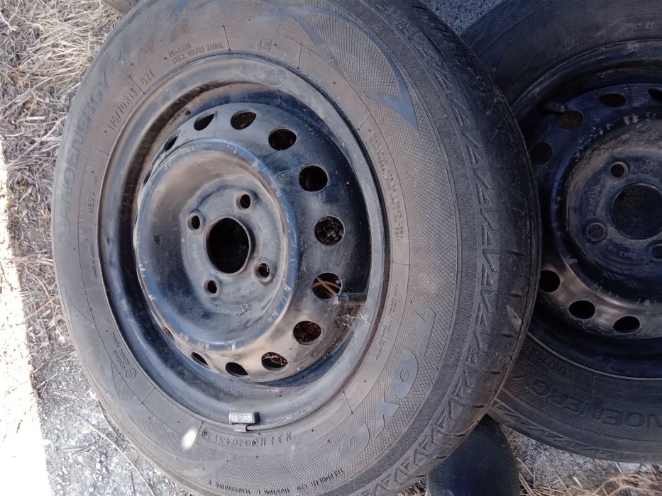 Стальные 4 шт диски R13 4x100 шины ЛЕТО 175/70 13 Нексия Авео Ланос
