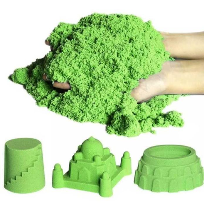 Piasek kinetyczny magiczny 1kg piaskolina NOWY zielony
