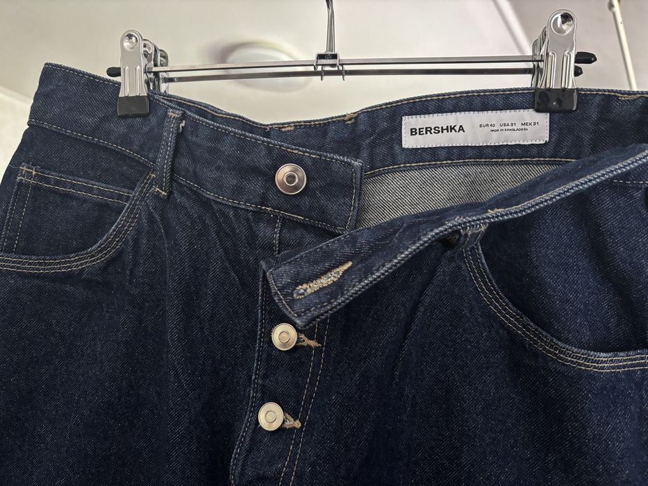 Джинси Bershka, джинсы baggy bershka, сині джинси