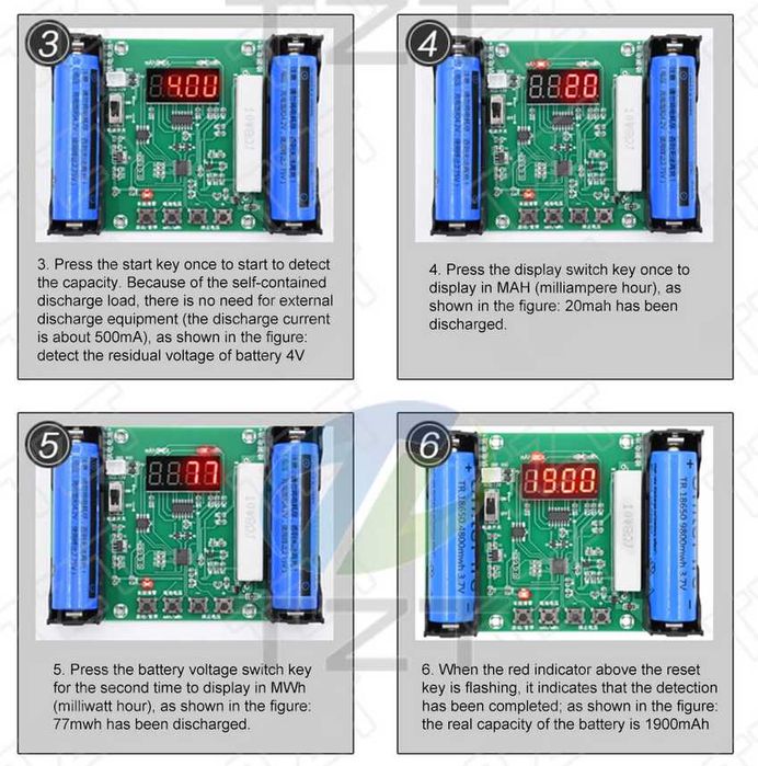 Тестер ёмкости акб 18650