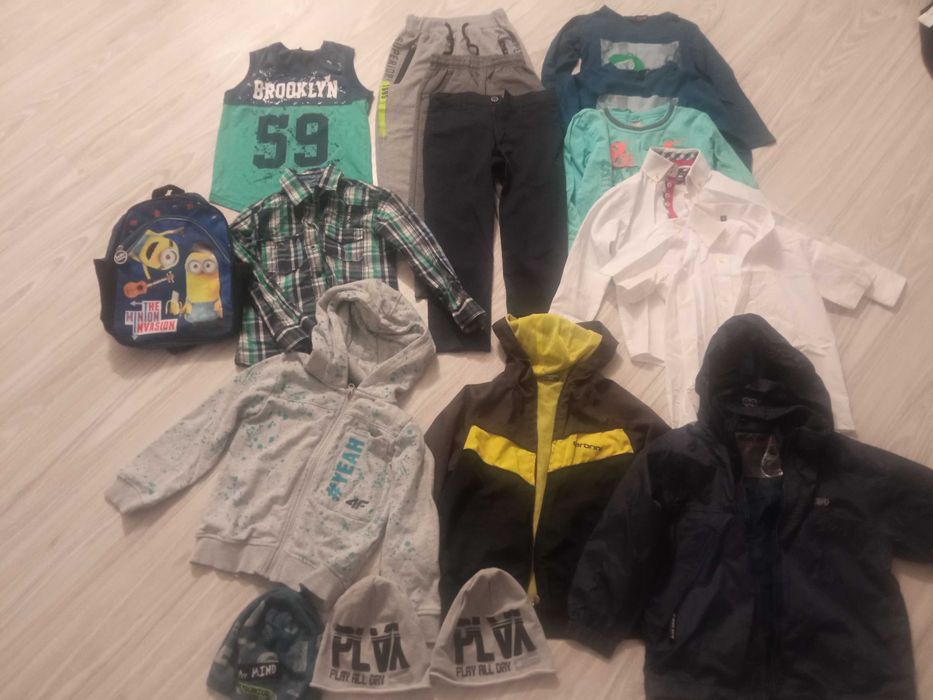 Ubranka dla chłopca rozmiar 110