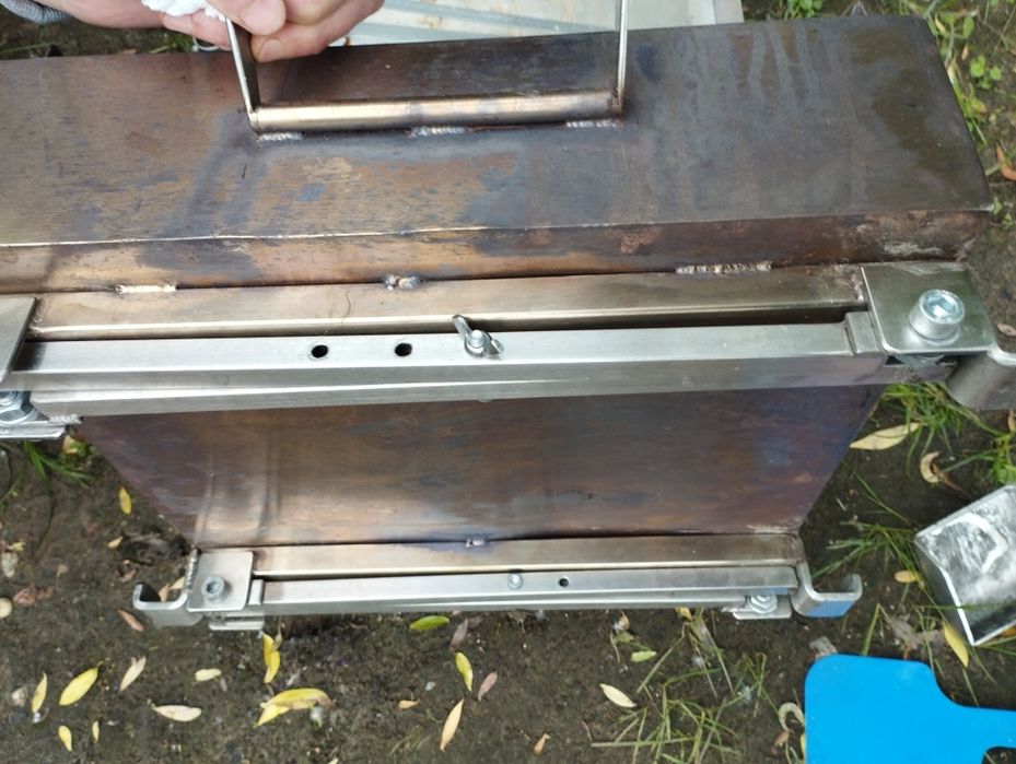 Мангал коптильня нержавейка