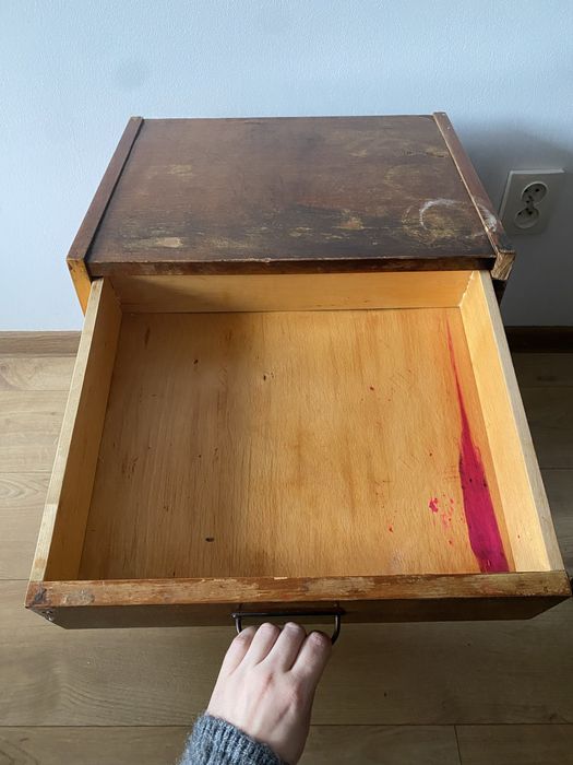 Stolik szafka nocna komoda prl