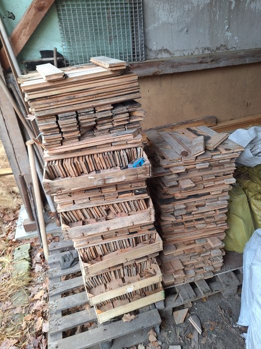 Klepka dębowa z demontażu ok. 36m2