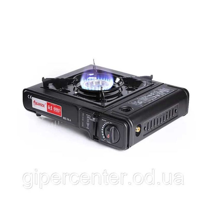 Плитка газова портативна  з кейсом та перехідником під великий балон