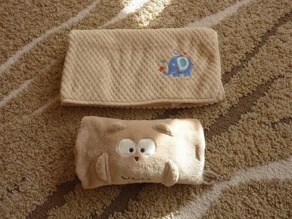 kocyk dziecięcy, kocyki beżowe