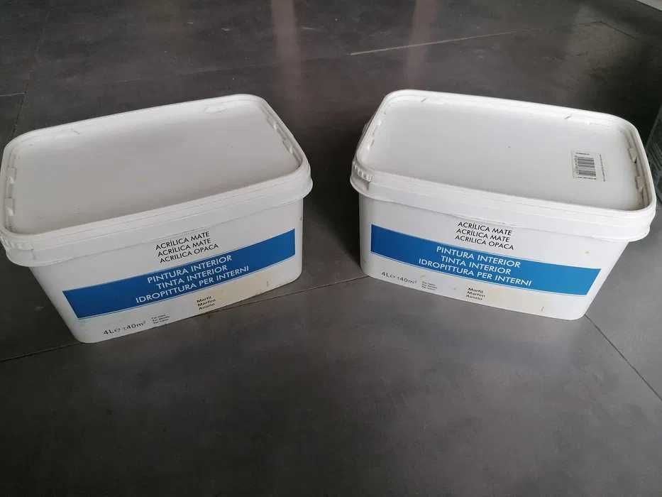 Tinta p/ interior Acrilica Mate/Marfim 4L (selada, a estrear)