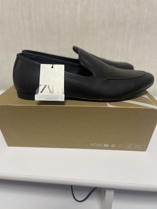 Шкіряні лофери Zara чоловічі