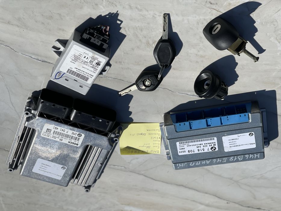Мозги Двигуна BMW E46 N46B18 АКПП Блок Управління Мотору Автомат EWS  БМВ 318і Комплект Керування