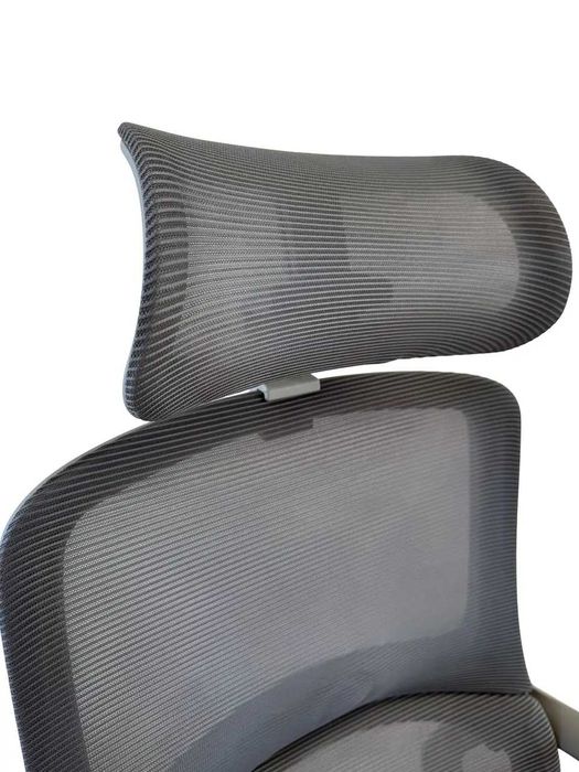 крісло офісне комп"ютерне сірий і чорний колір