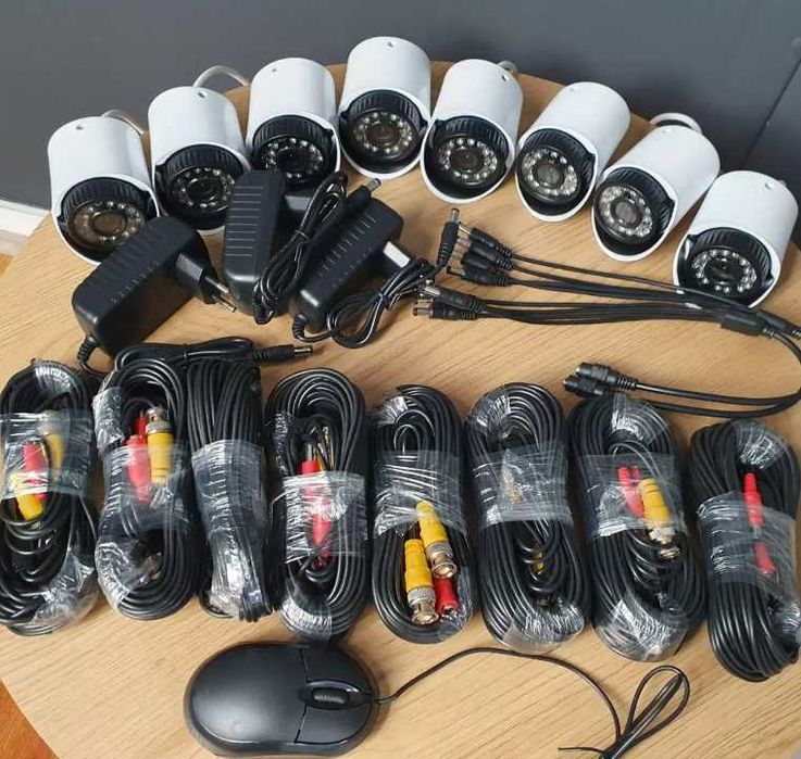 Система видеонаблюдения готовый комплект камер 8 штук